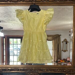 Charming Yellow Kids Dress